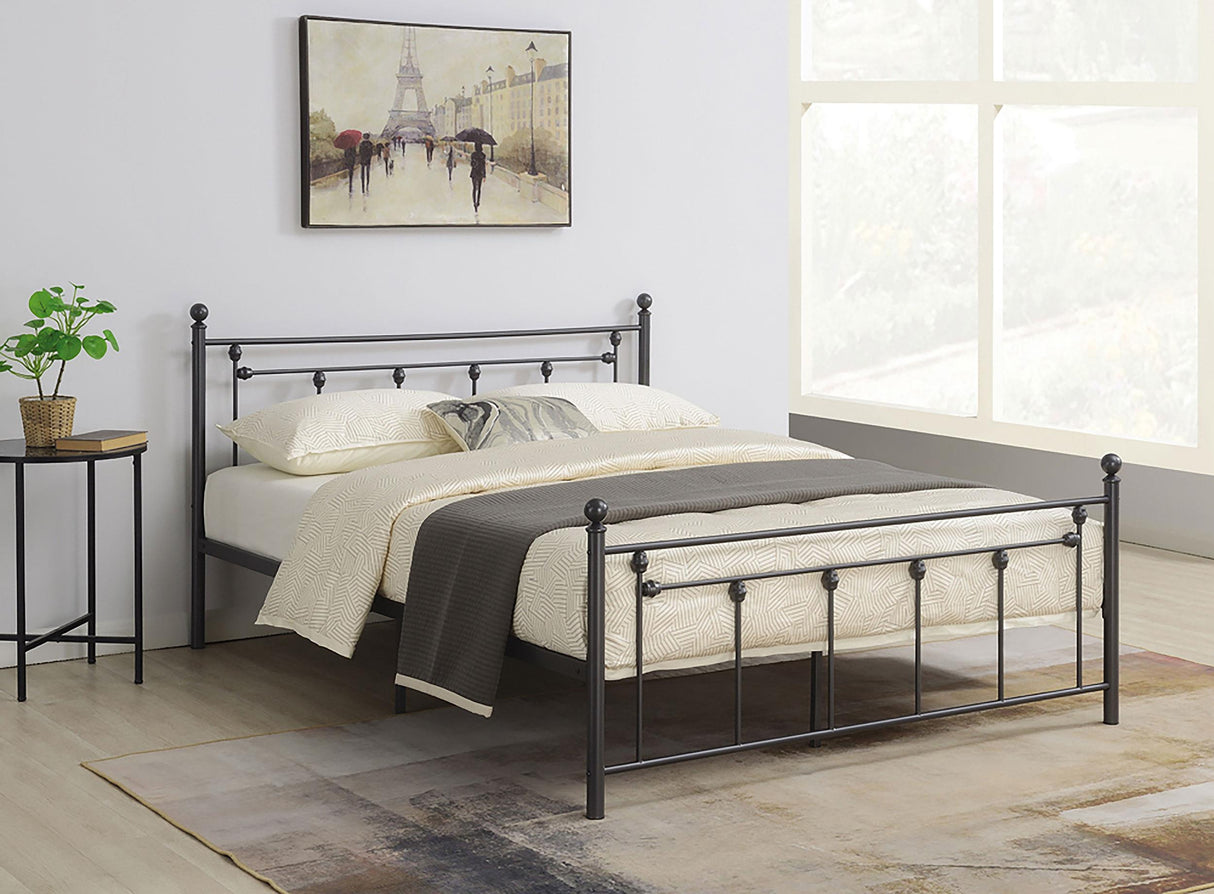 Coaster Canon Metal Full Open Frame Bed Gunmetal