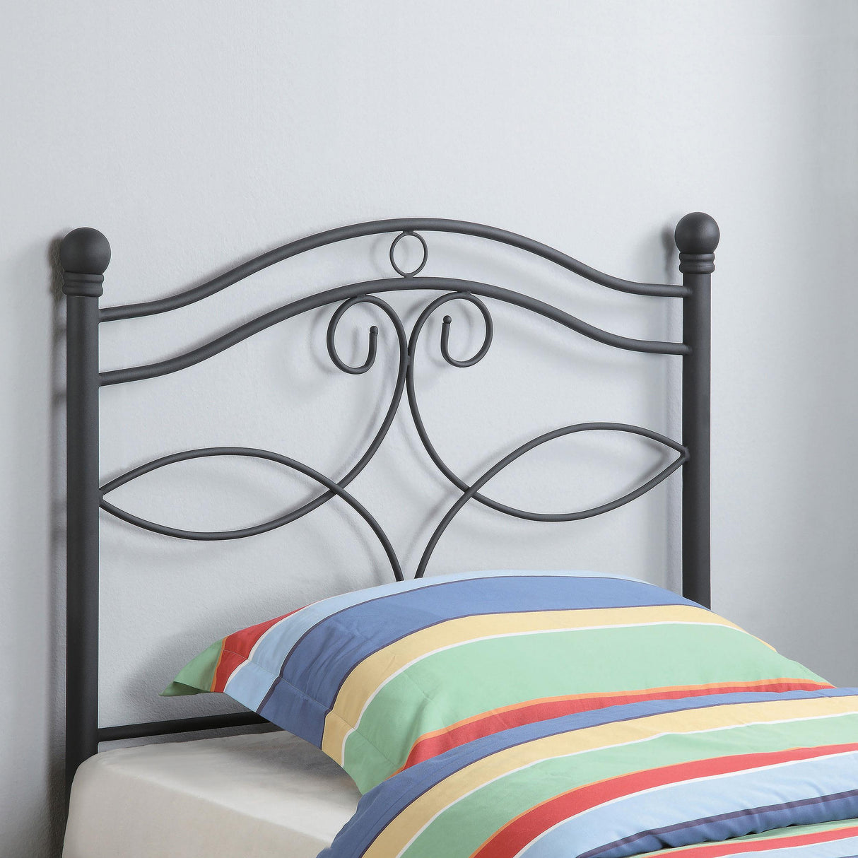 Coaster Callie Metal Twin Open Frame Headboard Matte Black