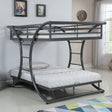 Coaster Stephan Metal Full Over Full Bunk Bed Gunmetal
