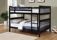 Coaster Chapman Wood Full Over Full Bunk Bed Black