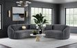 Coaster Brookside 2-piece Velvet Upholstered Sofa Set Dark Grey