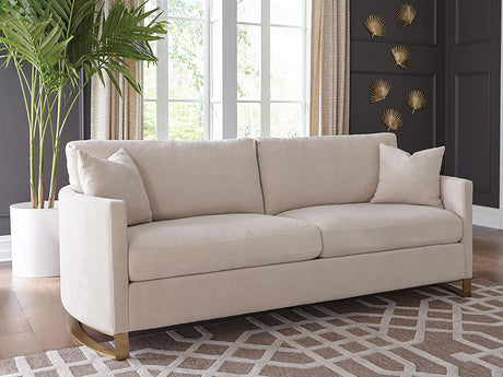 Coaster Corliss Upholstered Arched Arm Sofa Beige