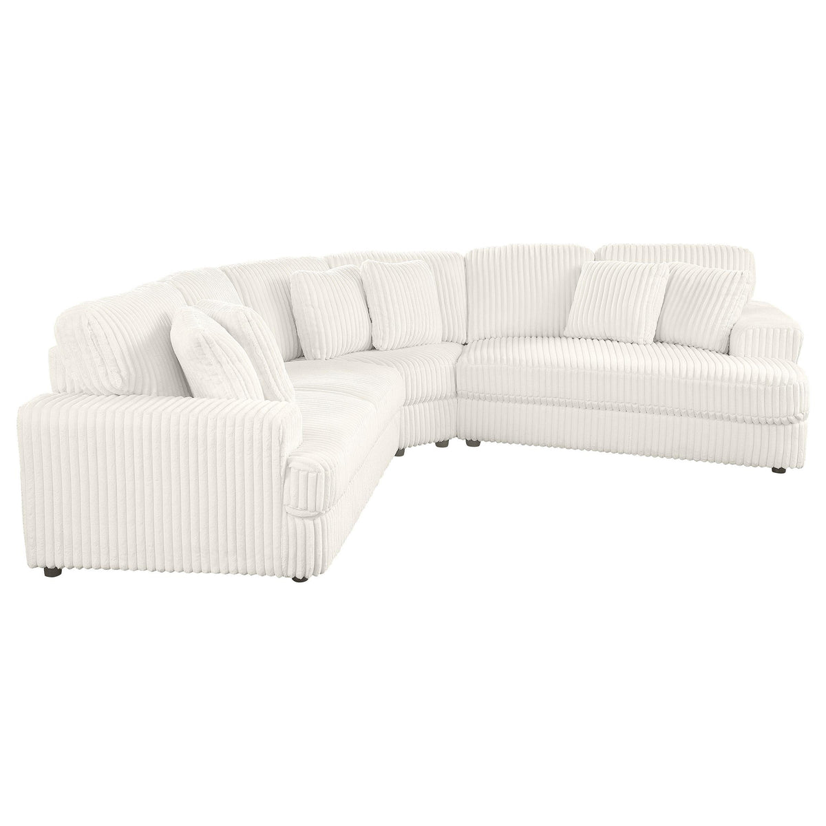 Coaster Emberson 3-piece Upholstered Modular Sectional Sofa Ivory
