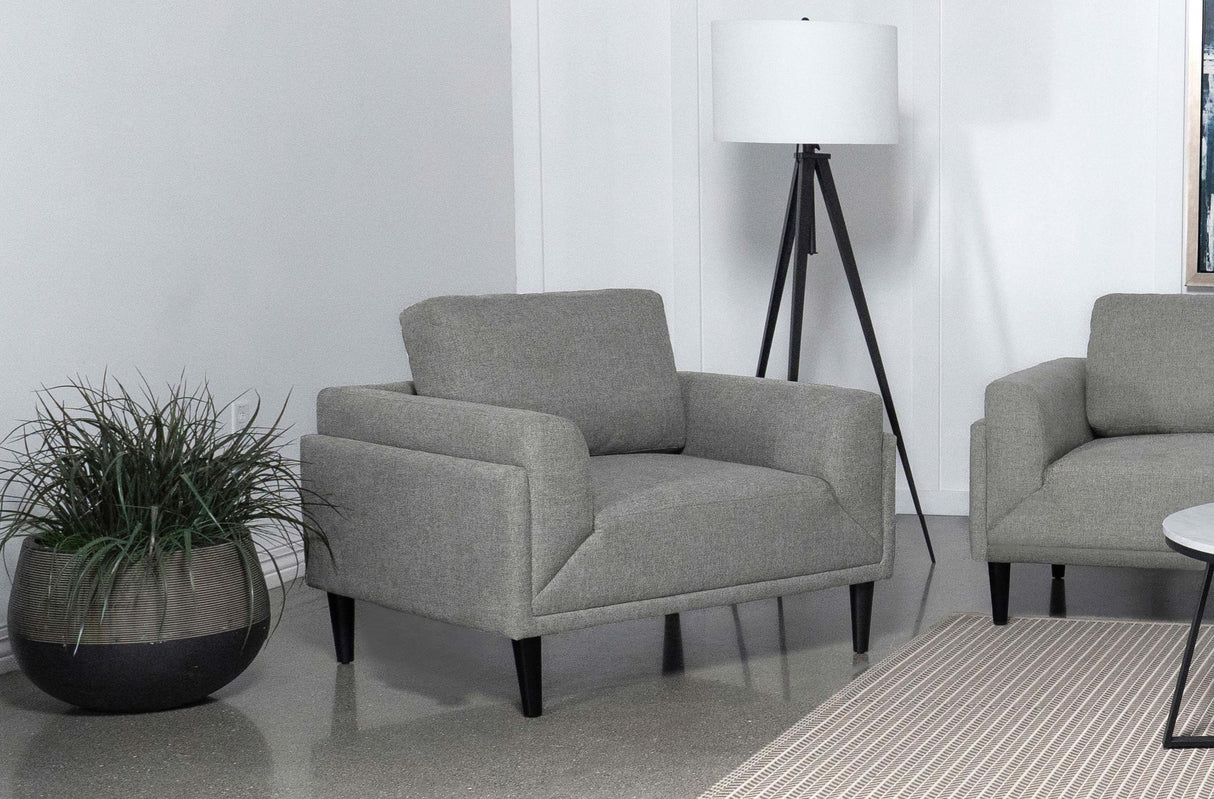 Coaster Rilynn Upholstered Track Arm Accent Chair Grey