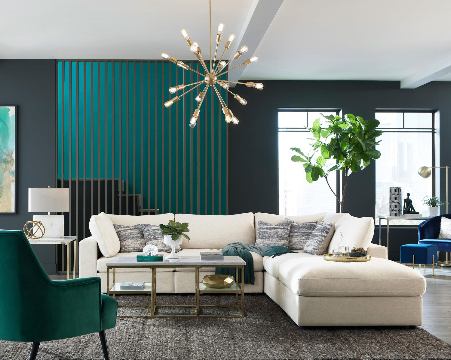 Coaster Serene 6-piece Upholstered Modular Sectional Sofa Beige