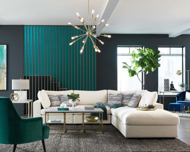 Coaster Serene 6-piece Upholstered Modular Sectional Sofa Beige