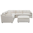 Coaster Hobson 6-piece Upholstered Modular Sectional Sofa Ivory
