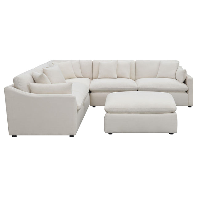 Coaster Hobson 6-piece Upholstered Modular Sectional Sofa Ivory