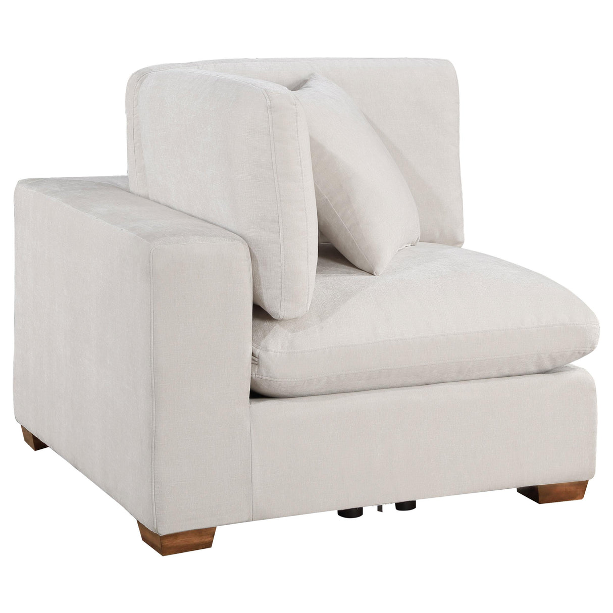 Coaster Lakeview Upholstered Corner Chair Ivory