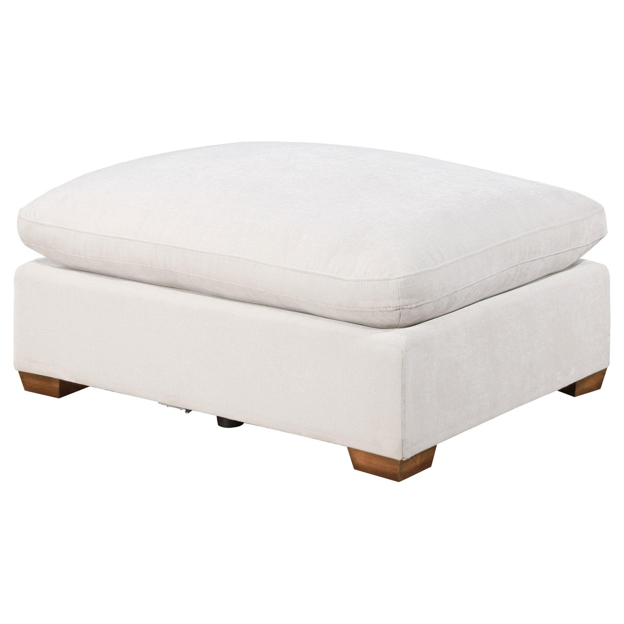Coaster Lakeview Rectangular Upholstered Ottoman Ivory