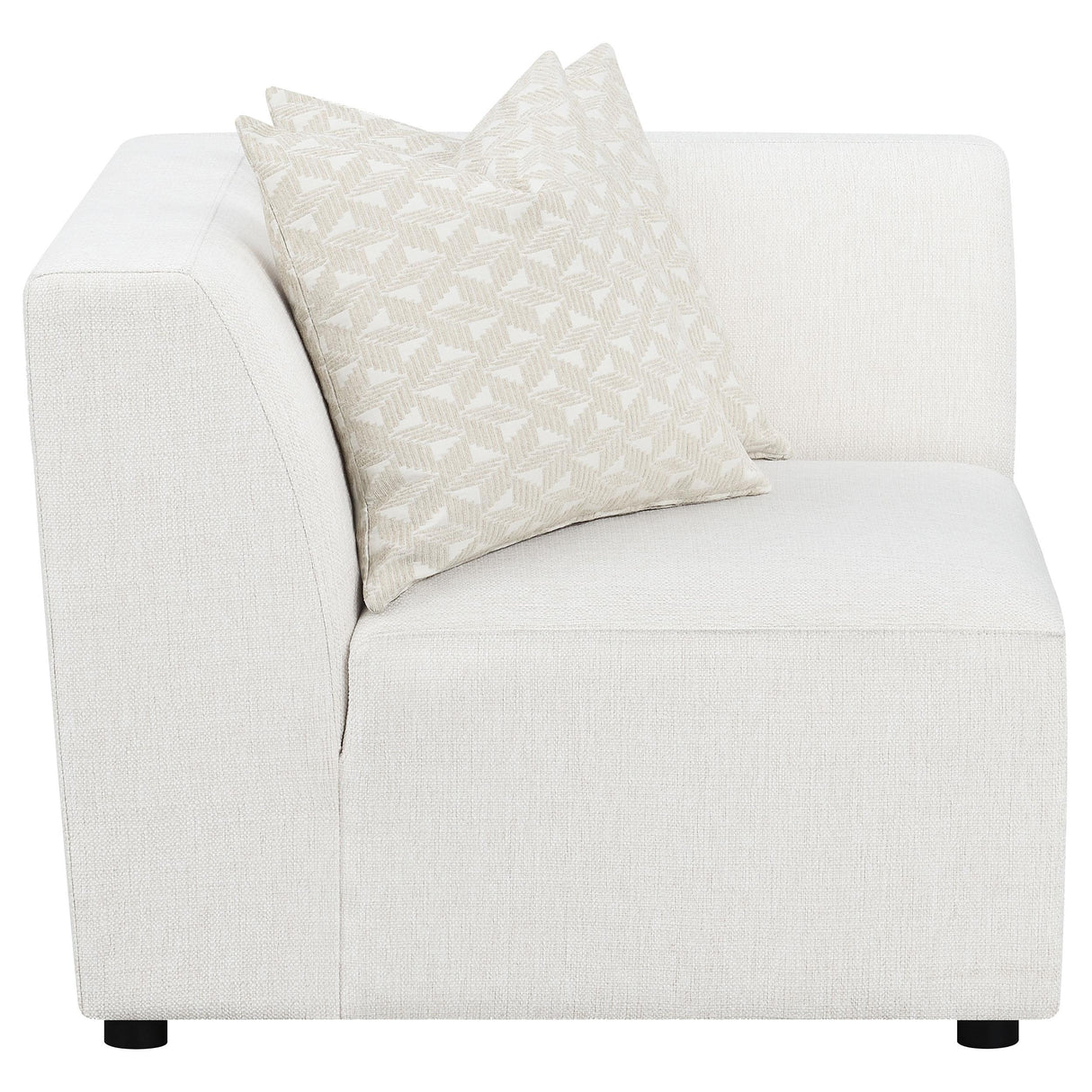 Coaster Freddie Upholstered Corner Chair Pearl