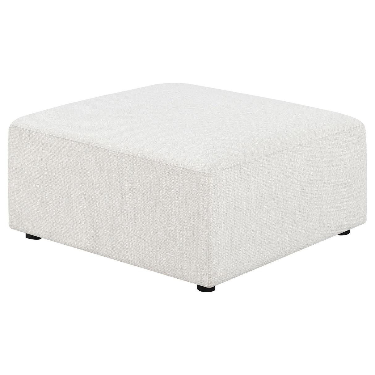 Coaster Freddie Square Upholstered Ottoman Pearl
