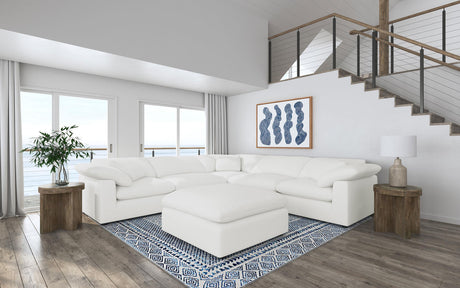 Coaster Raleigh 6-piece Boucle Upholstered Modular Sectional Ivory