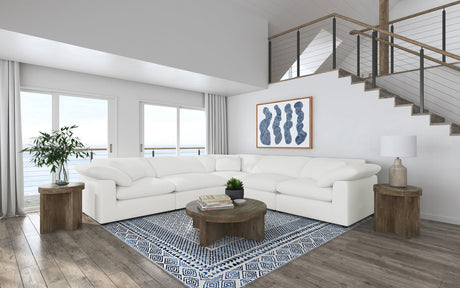 Coaster Raleigh 6-piece Boucle Upholstered Modular Sectional Ivory