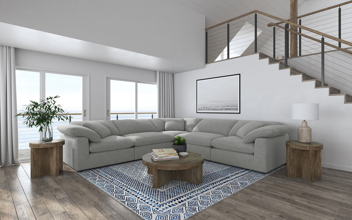 Coaster Raleigh 6-piece Boucle Upholstered Modular Sectional Grey