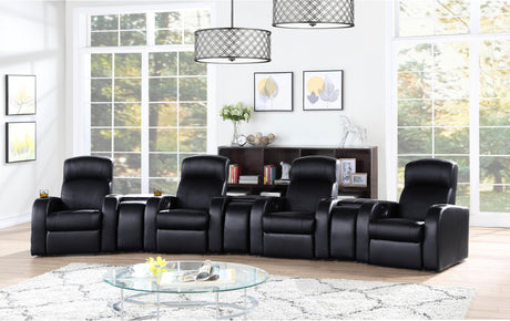 Coaster Cyrus 7-piece Upholstered Home Theater Seating