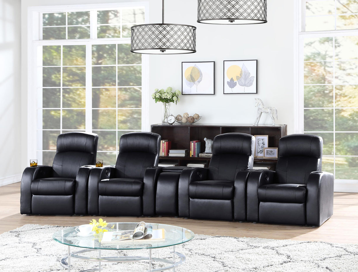 Coaster Cyrus 5-piece Upholstered Home Theater Seating