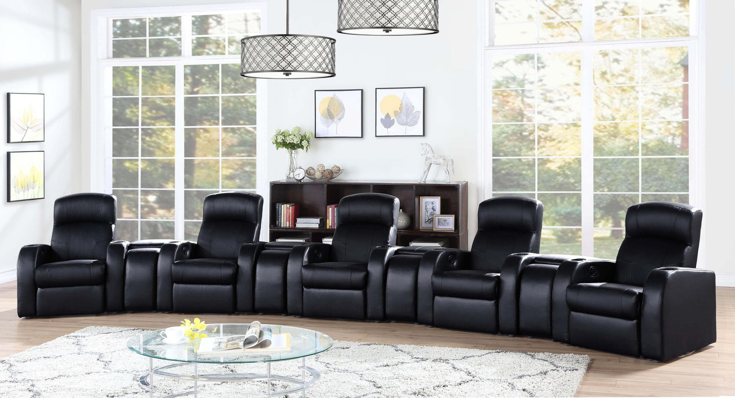 Coaster Cyrus 9-piece Upholstered Home Theater Seating