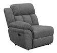 Coaster Bahrain Upholstered LAF Recliner Charcoal