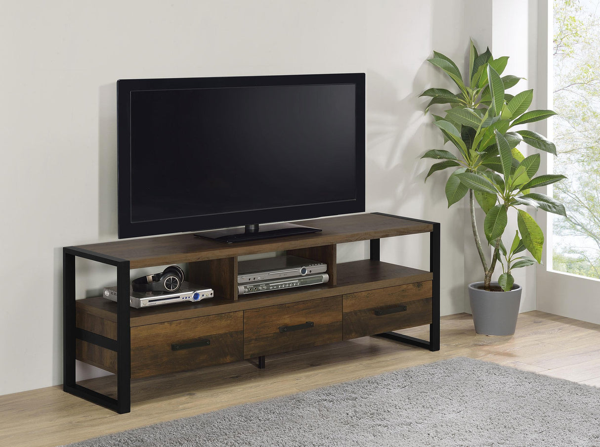Coaster James 3-drawer Engineered Wood 60" TV Stand Dark Pine