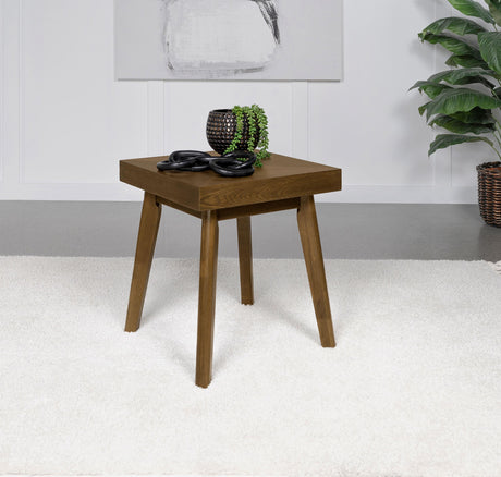 Coaster Westerly Square Wood Side End Table Walnut Brown