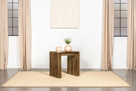 Coaster Odilia Rectangular Solid Wood End Table Auburn