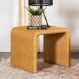 Coaster Juanita Square Woven Rattan End Table Natural