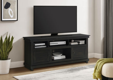 Coaster Payne 60-inch TV Stand Media Console Distressed Java