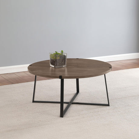Coaster Marcus Round Engineered Wood Coffee Table Grey