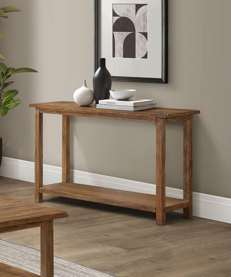 Coaster Payne Wood Entryway Sofa Console Table Distressed Brown