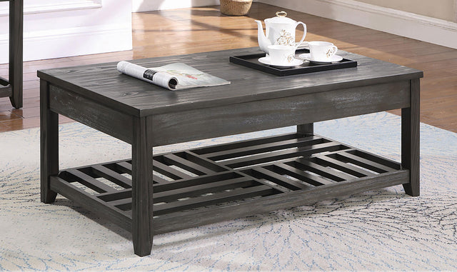 Coaster Cliffview Rectangular Wood Lift Top Coffee Table Grey