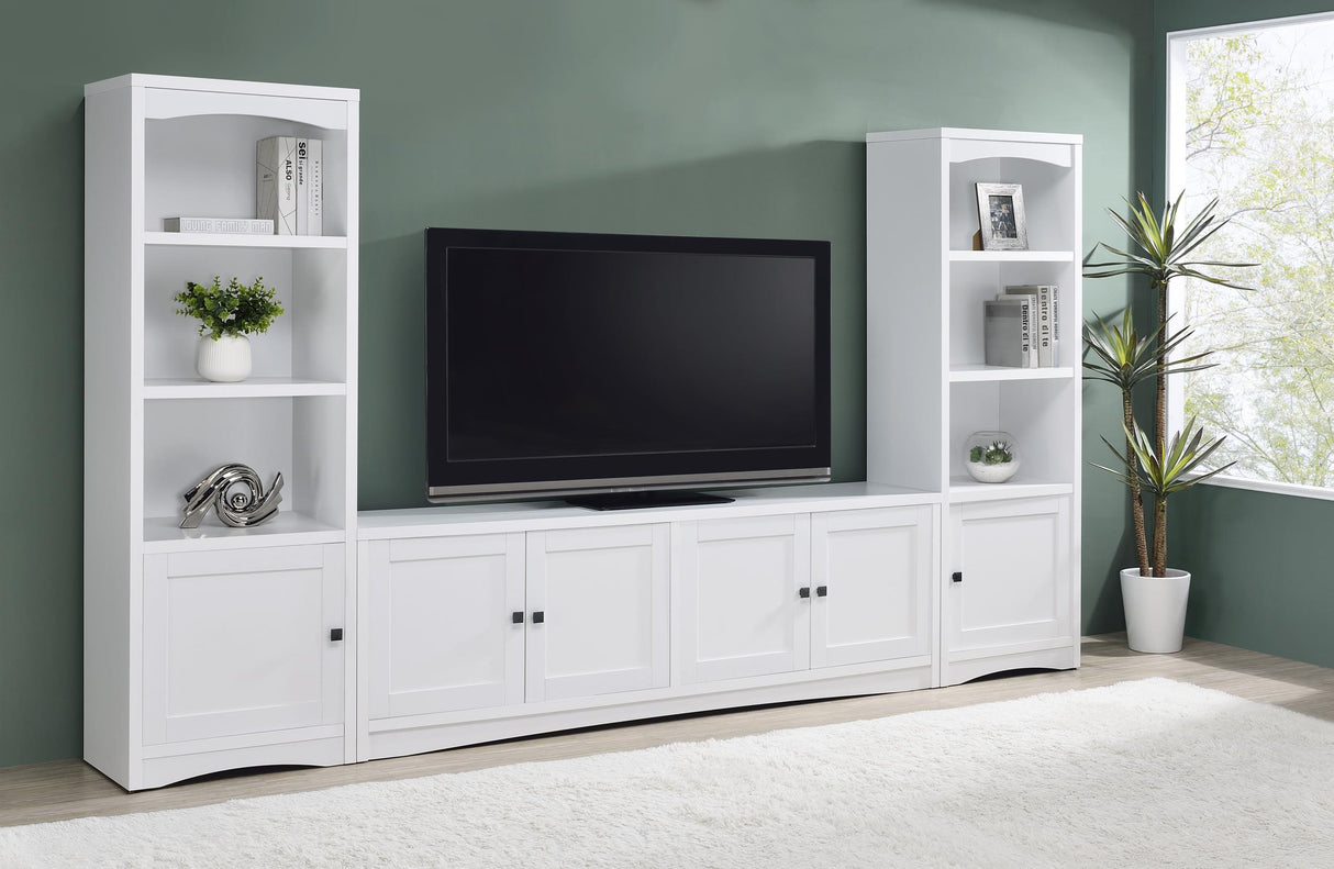 Coaster Laughlin 3-piece Entertainment Center TV Stand White