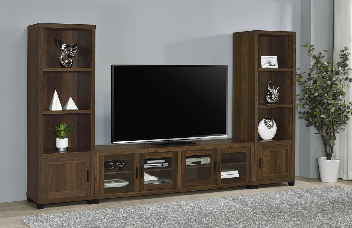Coaster Sachin 3-piece 79" TV Entertainment Center Dark Pine