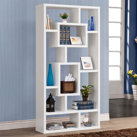Coaster Corey 71-inch 8-shelf Bookshelf White