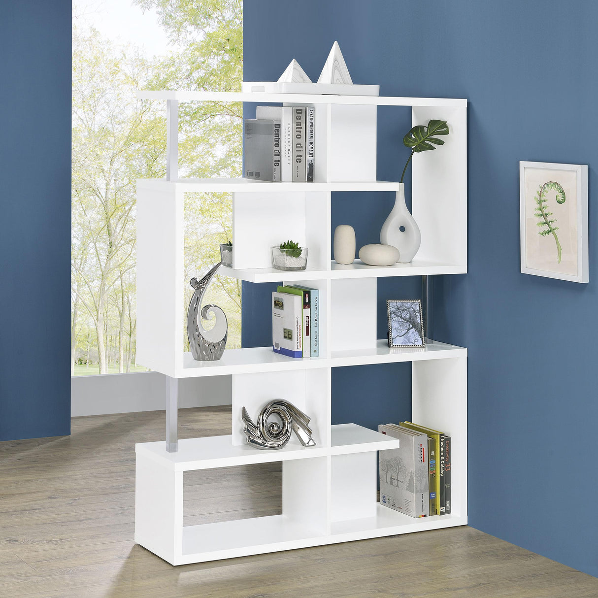 Coaster Hoover 63-inch 5-shelf Bookshelf White
