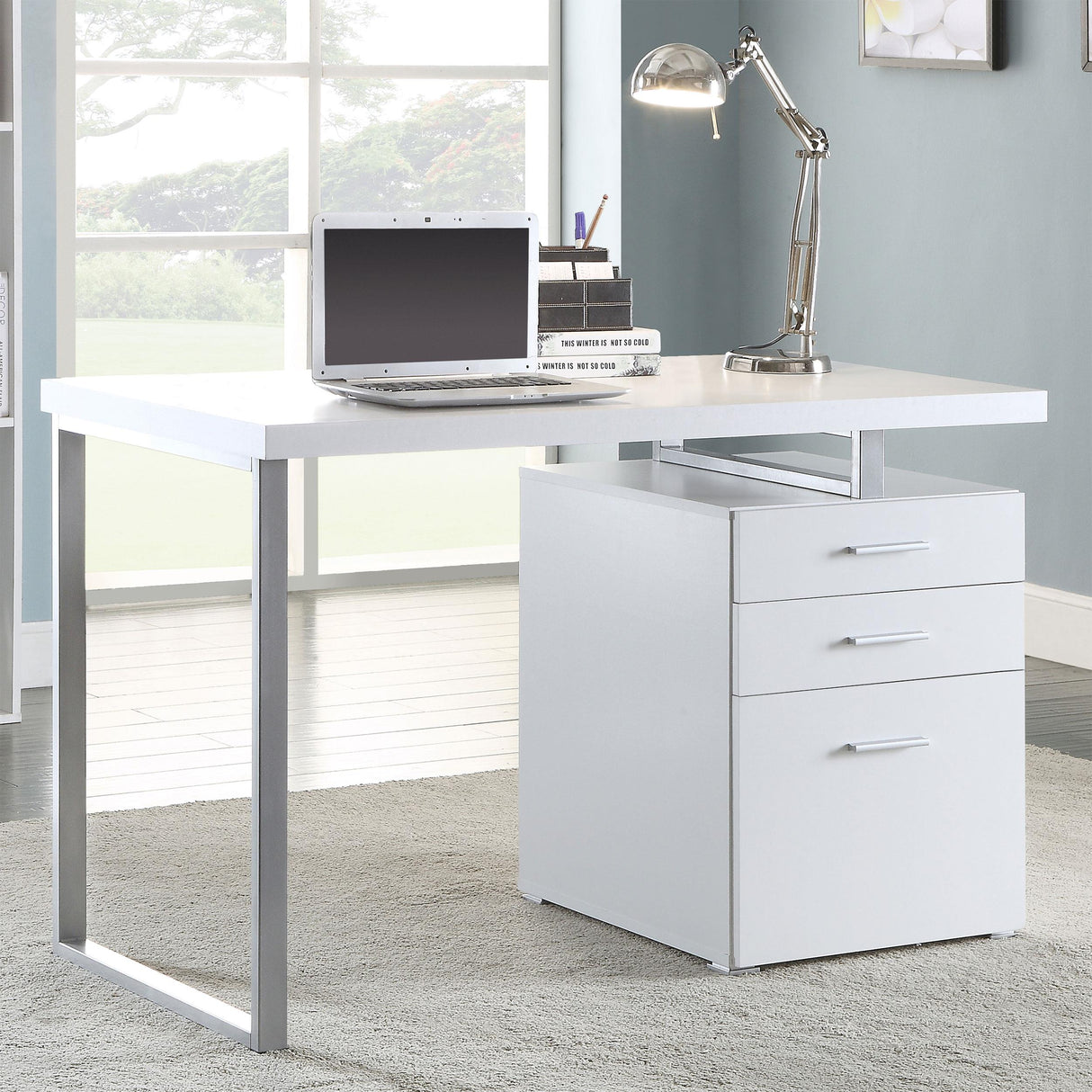Coaster Brennan 47-inch 3-drawer Office Computer Desk White
