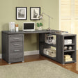 Coaster Yvette 60-inch 3-drawer L-Shape Computer Desk Weathered Grey