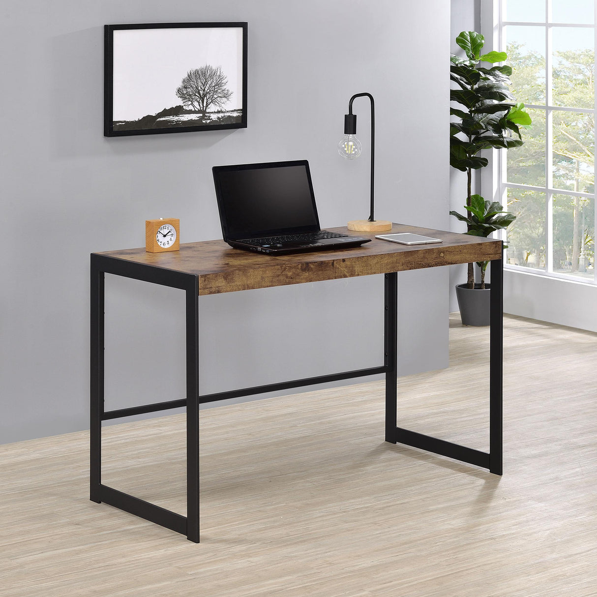 Coaster Estrella 47-inch Engineered Wood Writing Desk Rustic Nutmeg