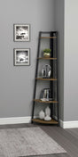 Coaster Jacksonville 63-inch 5-shelf Bookshelf Black and Aged Walnut