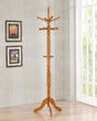 Coaster Achelle 11 Hook Freestanding Coat Rack Hanger Golden Brown