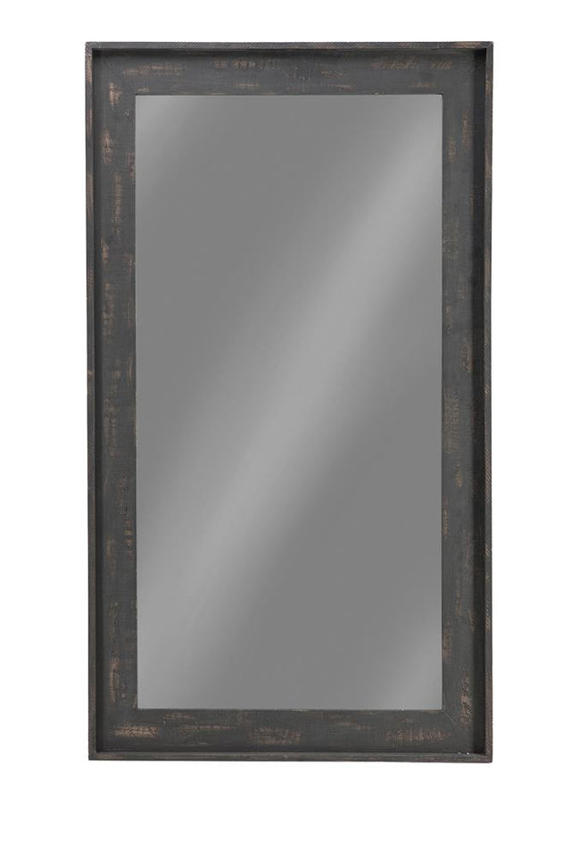 Coaster Cragen 47 x 83 Inch Wood Frame Floor Mirror Brown