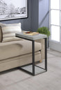 Coaster Beck Engineered Wood C-Shape Sofa Side Table Cement
