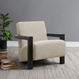 Coaster Fitzroy Boucle Upholstered Accent Arm Chair Latte