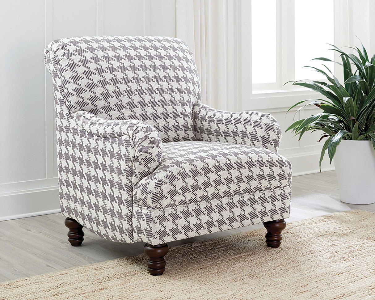 Coaster Glenn Upholstered English Arm Accent Chair Grey
