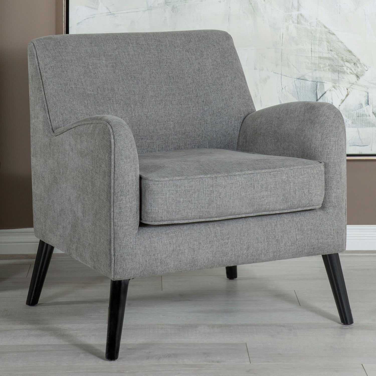 Coaster Charlie Upholstered English Arm Accent Chair Charcoal Grey