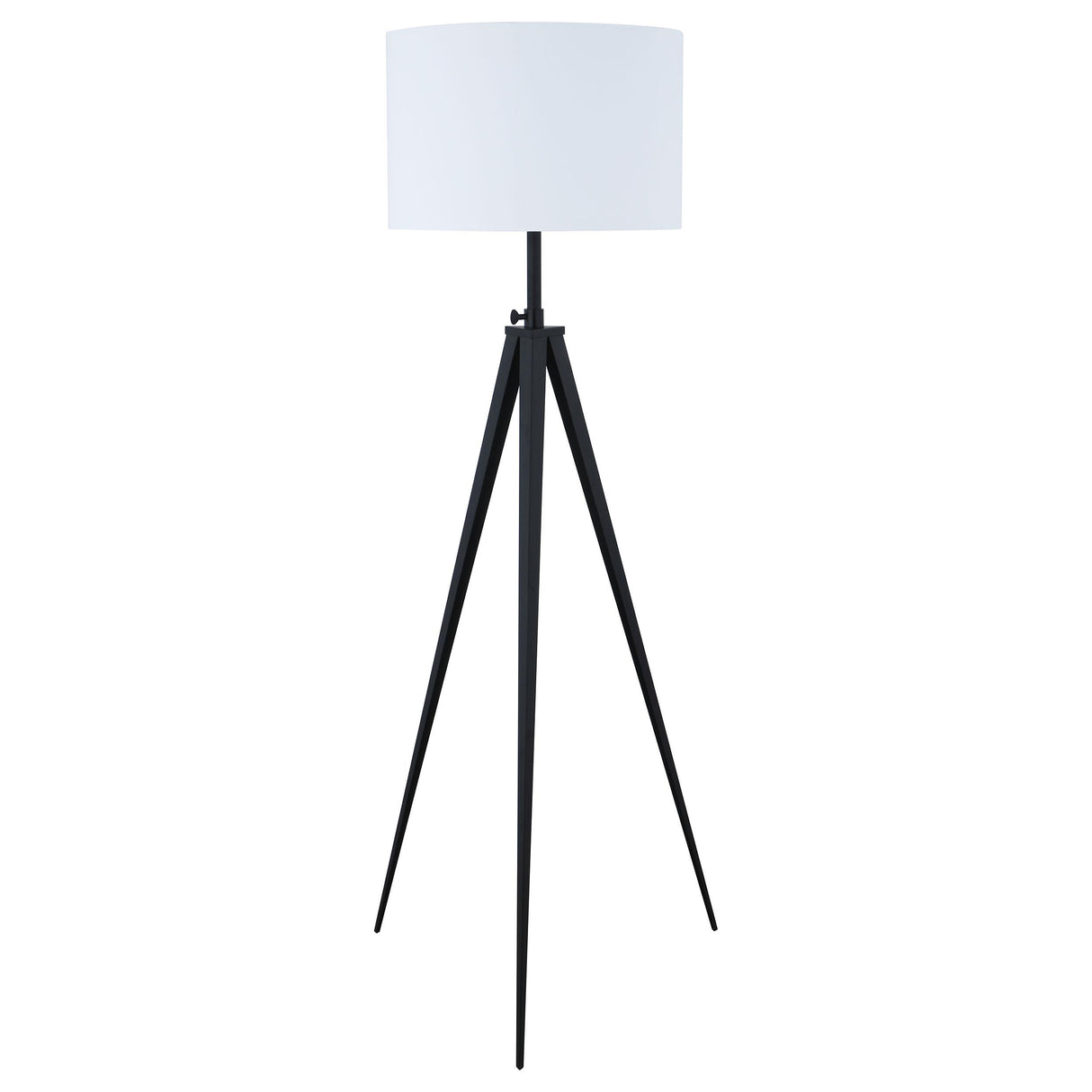 Coaster Harrington 60-inch Drum Shade Metal Tripod Floor Lamp Black
