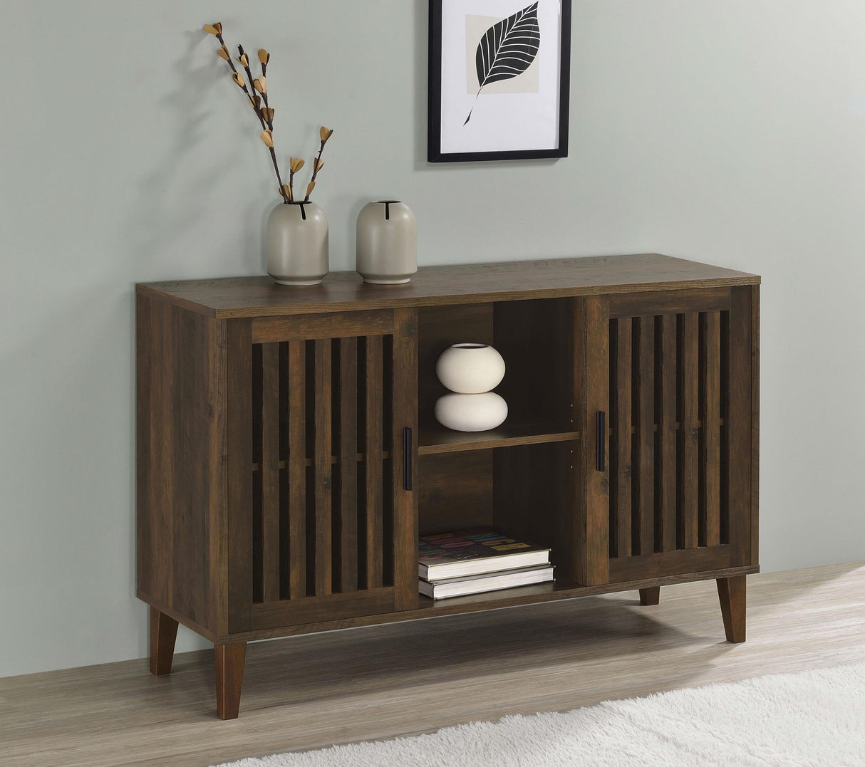 Coaster Torin 2-door Engineered Wood Accent Cabinet Dark Pine