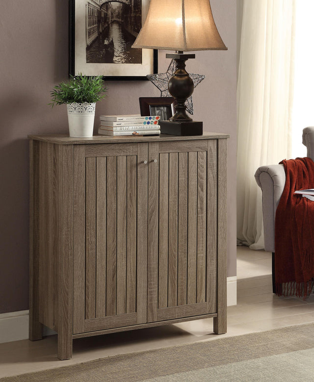 Coaster Marisa 4-shelf Engineered Wood Shoe Cabinet Dark Taupe