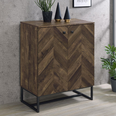 Coaster Carolyn 2-door Engineered Wood Accent Cabinet Rustic Oak