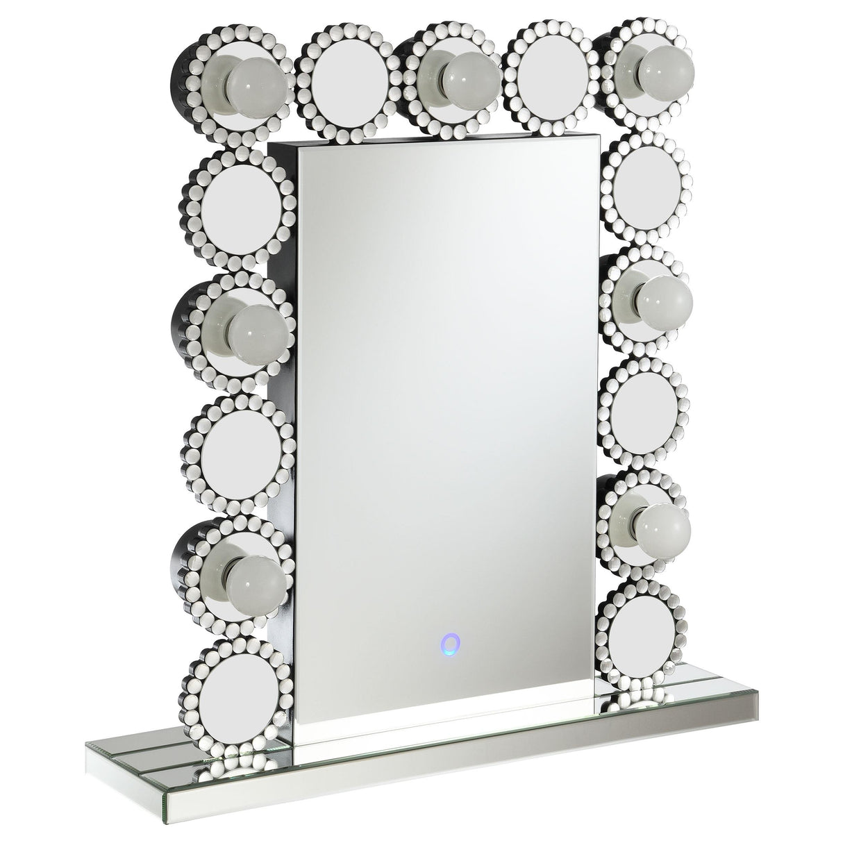 Coaster Aghes Vanity Mirror with Lighting Silver